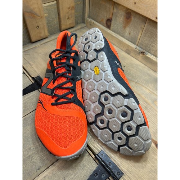 US12.5 New Balance Mens Bright Orange Minimus Meta Support Sneakers Vibram main image 4